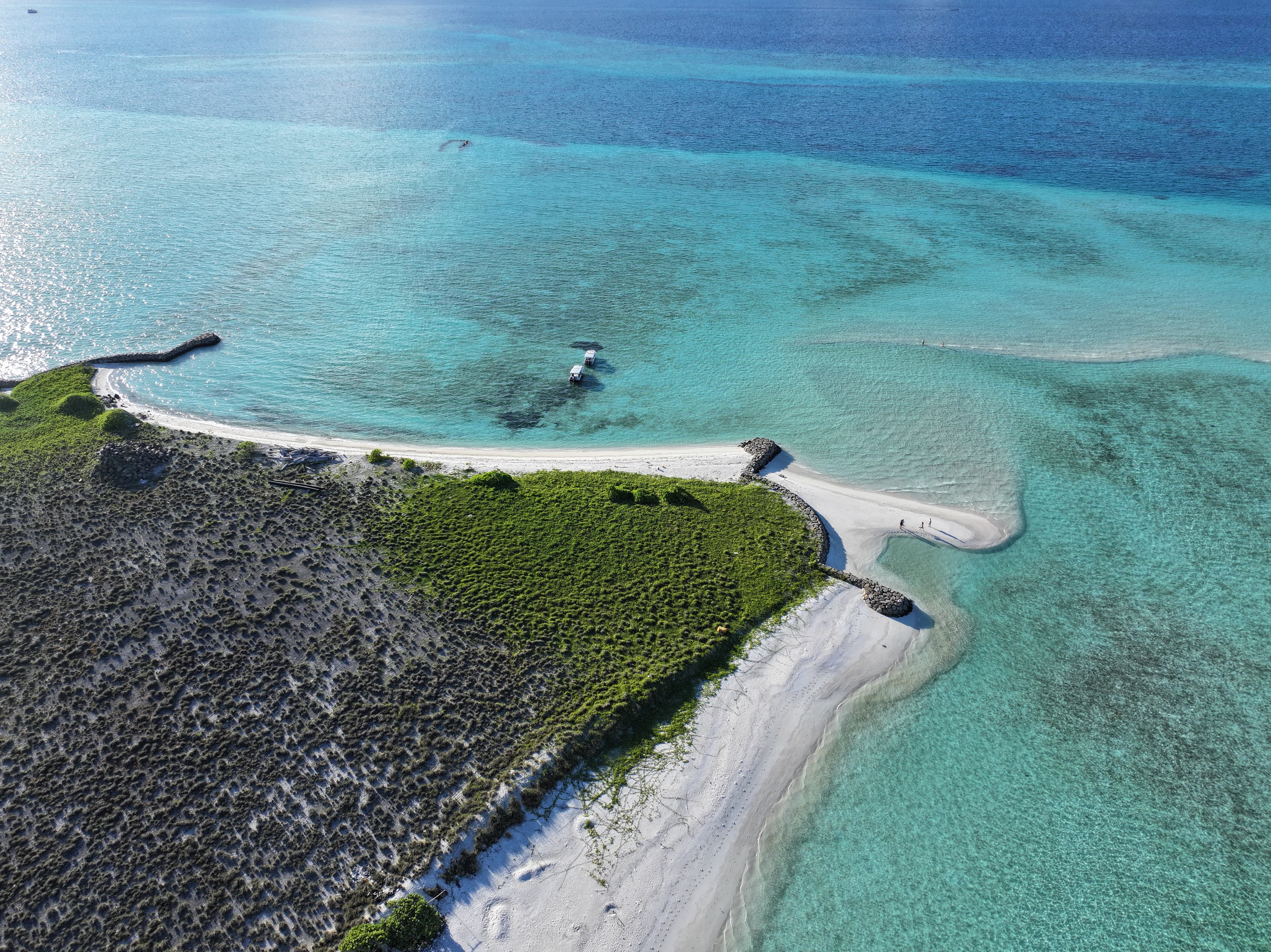Drone in the Maldives.